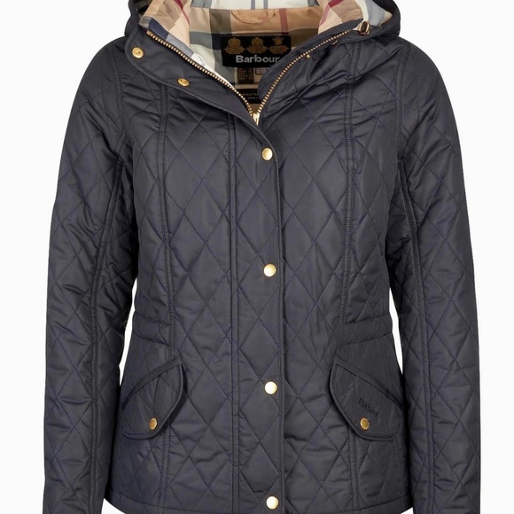 Women’s Barbour Millfire Quilted Hooded Jacket - Picture 1 of 4